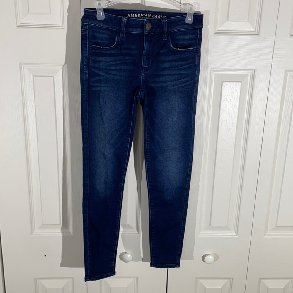 American eagle super stretch jogging crop jeans. 4